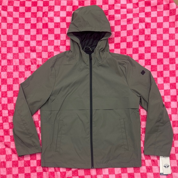 Dockers Other - Dockers Olive Green Hooded Raincoat